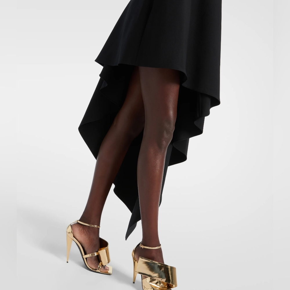 GIVENCHY Asymmetric Draped Sleeveless Wool Cocktail Dress FR 36 US 4 Org $3,450 - Picture 5 of 16
